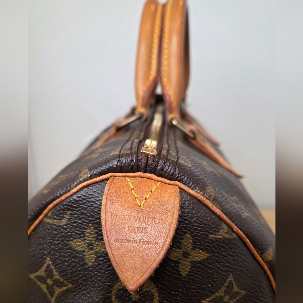 Louis Vuitton 1992 Ultra Rare Vintage Speedy35 Excellent condition lock/key #308 - Picture 13 of 17